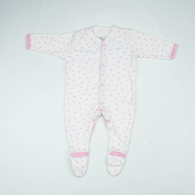 SLEEP SUIT PK3 0-3M B.PINK FLORAL