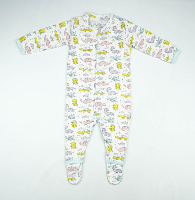 SLEEP SUIT PK3 18-24M B.BLUE DINO WORLD