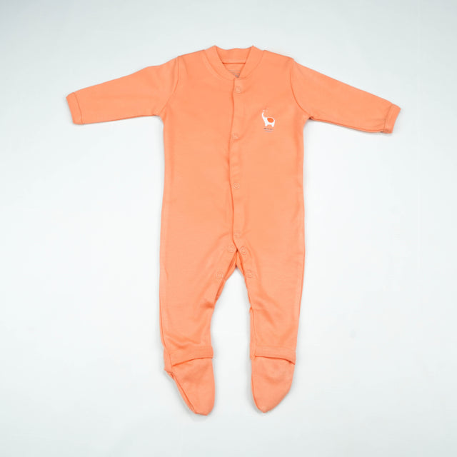 SLEEP SUIT PK3 NB PEACH ELEPHANT