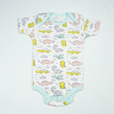 BODY SUIT PK3 6-12M B.BLUE DINO WORLD