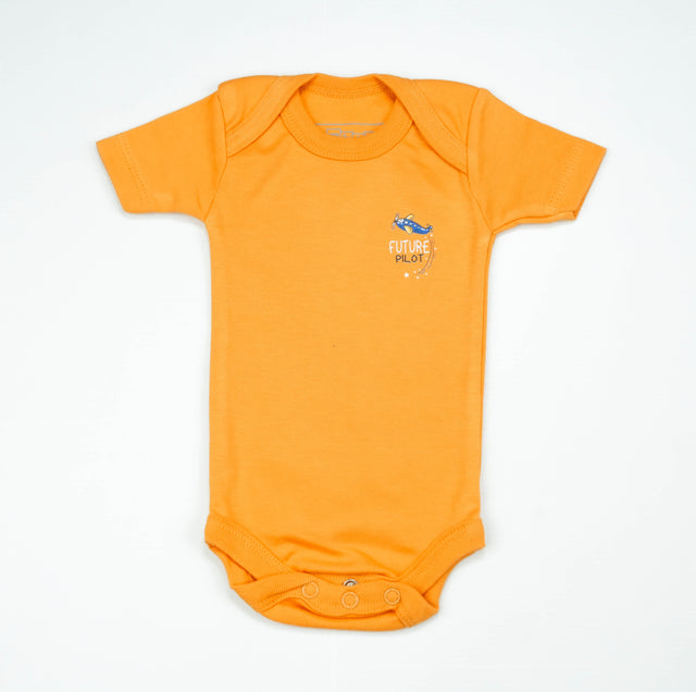 BODY SUIT PK3 NB MUSTARD PILOT