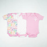 BODY SUIT PK3 NB B.PINK FLORAL
