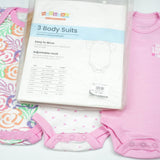 BODY SUIT PK3 NB B.PINK FLORAL