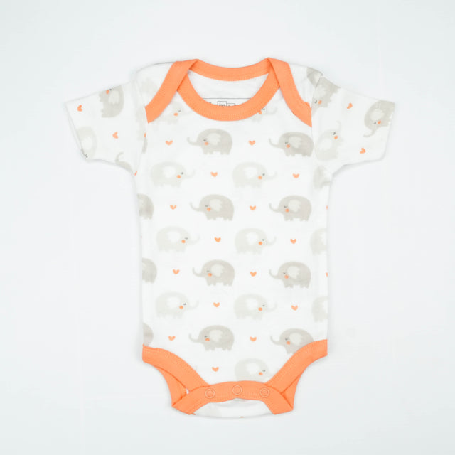 BODY SUIT PK3 NB PEACH ELEPHANT