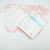 BODY SUIT PK3 NB LT PINK BLOSSOM