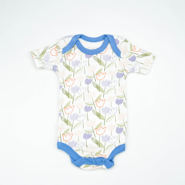 BODY SUIT PK3 0-3M LILAC BLOOMING