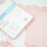 BODY SUIT PK3 0-3M LT PINK BLOSSOM