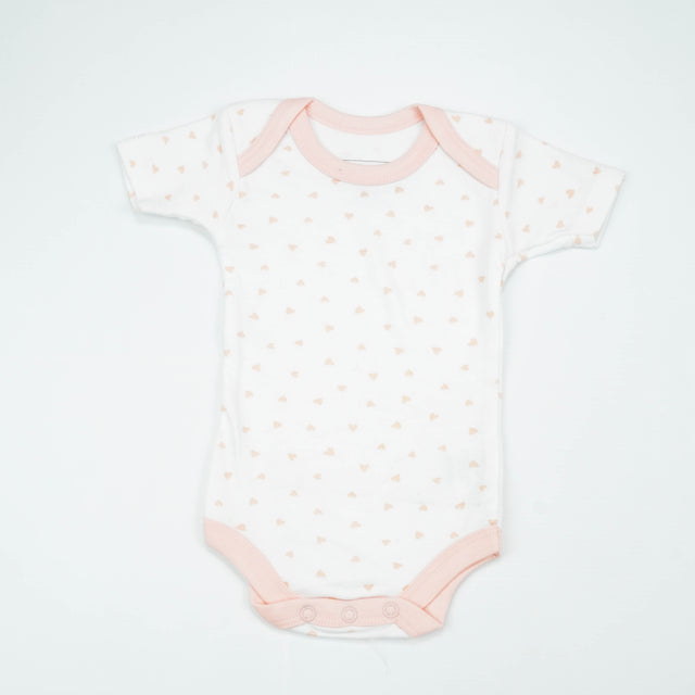 BODY SUIT PK3 0-3M LT PINK BLOSSOM