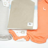 BODY SUIT PK3 0-3M PEACH ELEPHANT