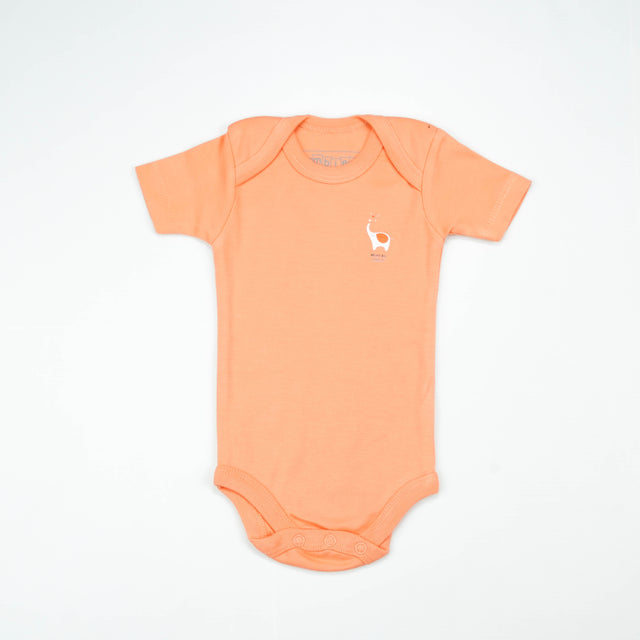 BODY SUIT PK3 0-3M PEACH ELEPHANT