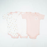 BODY SUIT PK3 12-18M LT PINK BLOSSOM