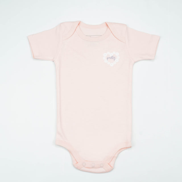 BODY SUIT PK3 12-18M LT PINK BLOSSOM