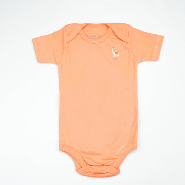 BODY SUIT PK3 12-18M PEACH ELEPHANT