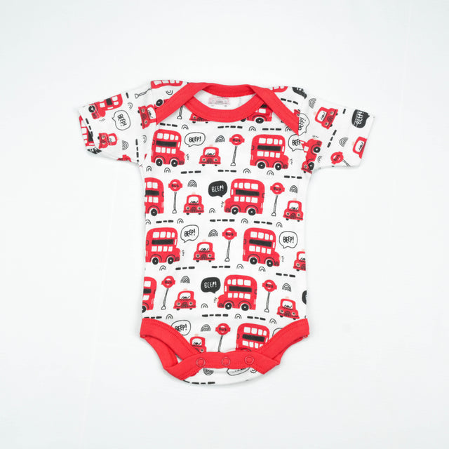 BODY SUIT PK3 NB RED BUS