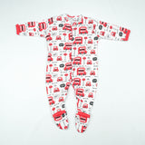 SLEEP SUIT PK3 0-3M RED BUS
