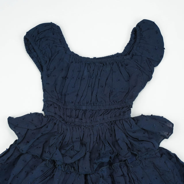 FROCK ELASTIC WASTE NAVY TODDLER