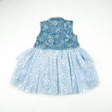 FROCK DENIM WITH BLUE NET INFANT