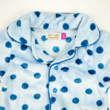 NIGHT SUIT FLEECES BLUE POLKA