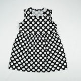 JUMSUIT HALF SLEEVE POLKA BLACK INFANT