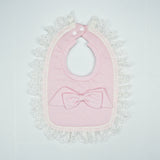 BIB SATIN WITH LACE LT PINK