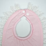 BIB SATIN WITH LACE LT PINK