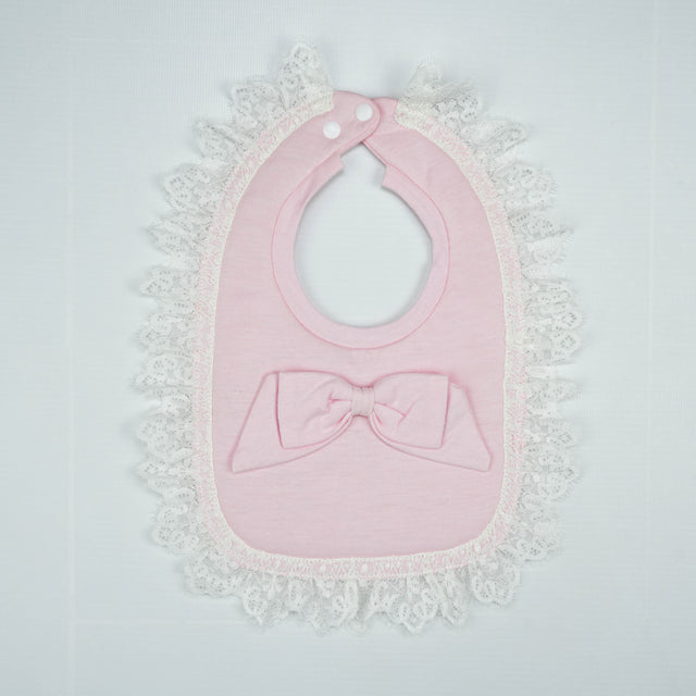 BIB SATIN WITH LACE PINK