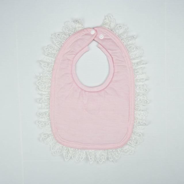 BIB SATIN WITH LACE PINK