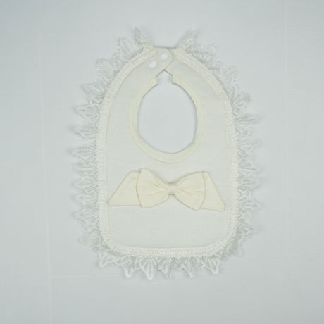 BIB SATIN WITH LACE LT YELLOW