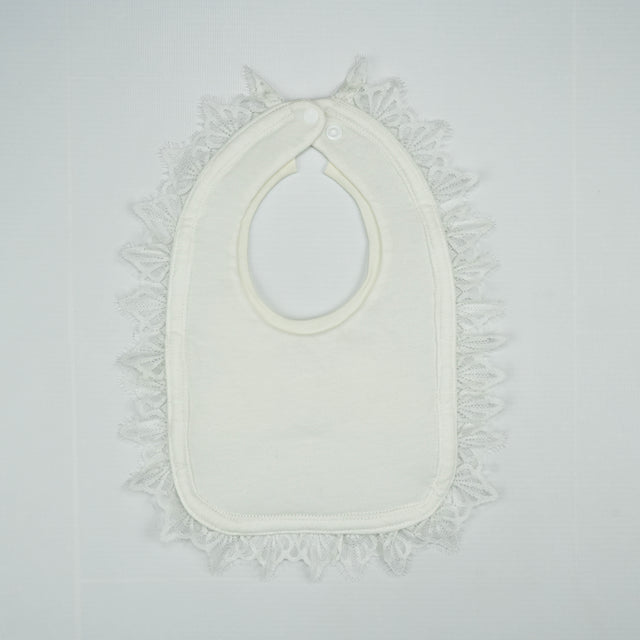 BIB SATIN WITH LACE LT YELLOW