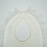 BIB SATIN WITH LACE LT YELLOW