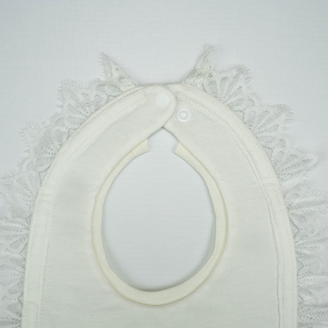 BIB SATIN WITH LACE LT YELLOW