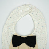 BIB WITH POLKA RED