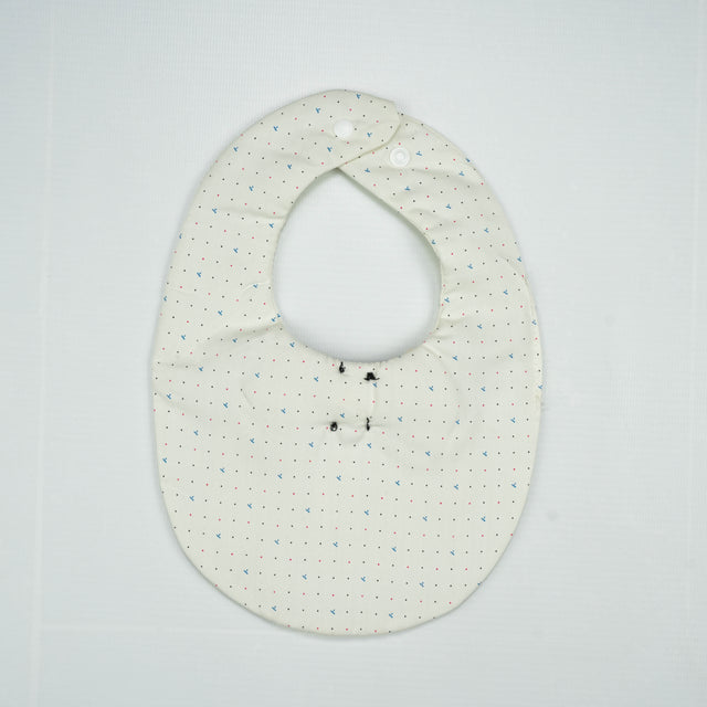 BIB WITH POLKA RED