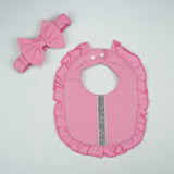 BIB SATIN FRILL PINK