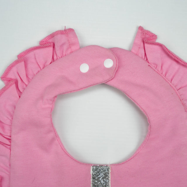 BIB SATIN FRILL PINK