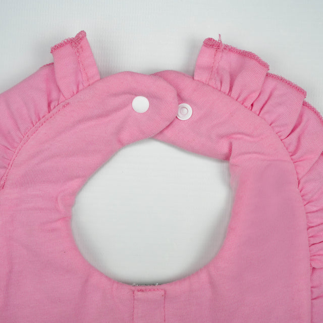 BIB SATIN FRILL PINK