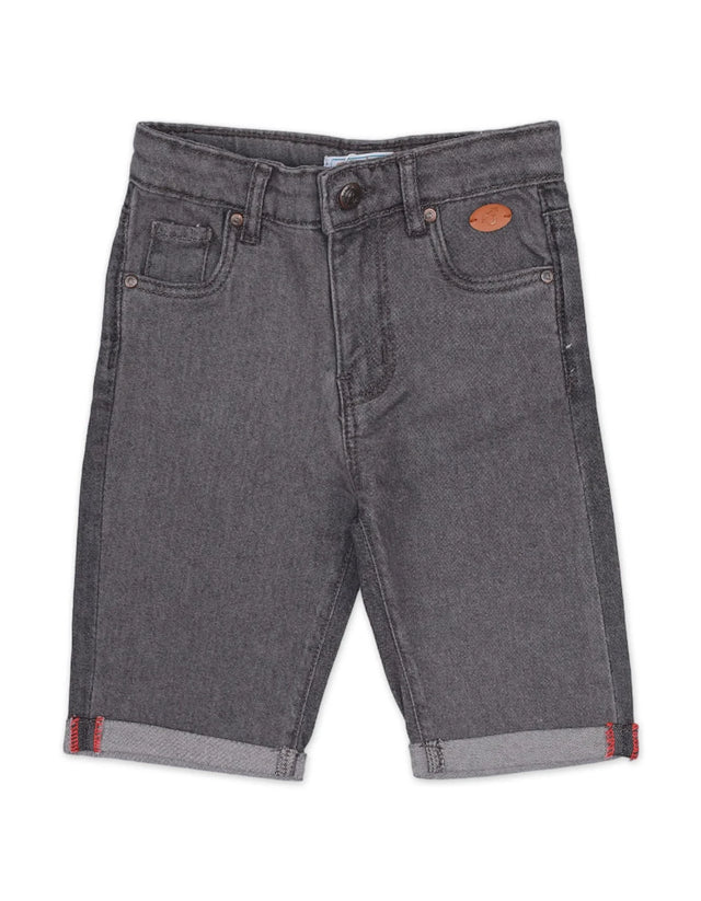 Denim Bermuda Straight Pocket Mid Grey Toddler