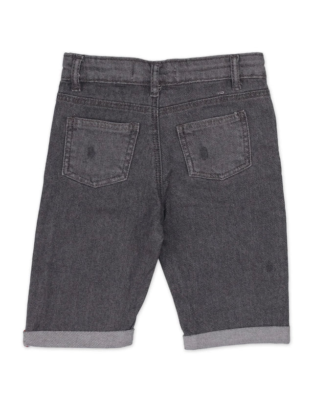 Denim Bermuda Straight Pocket Mid Grey Toddler