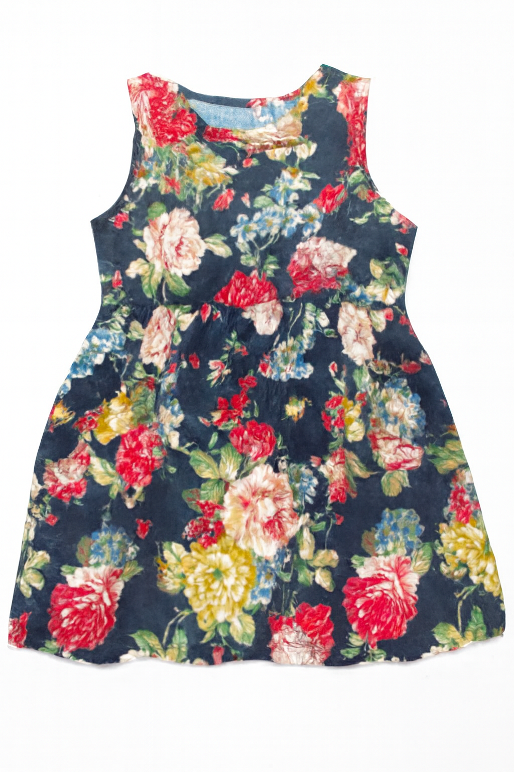 Frock A-Line Black Flower Toddler
