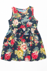 Frock A-Line Black Flower Toddler