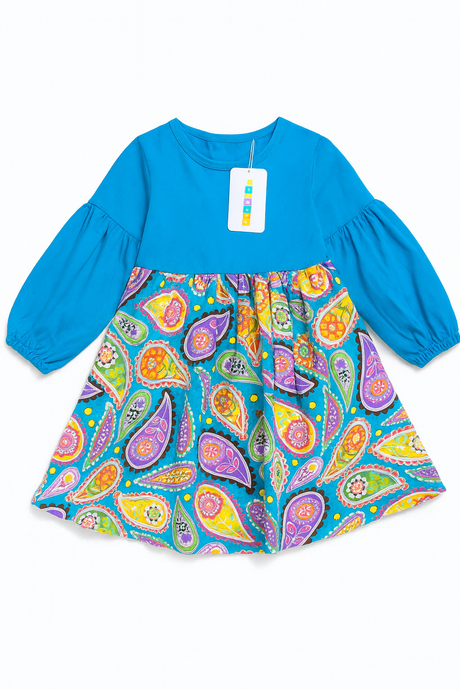Frock Flair Yellow Paisly Toddler
