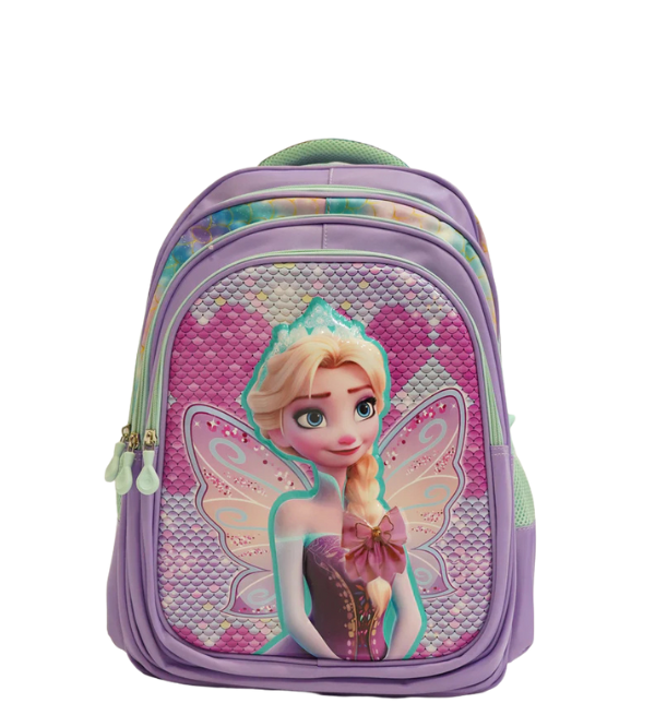 Frozen Elsa 3D School Bag for Girls - Durable & Spacious Backpack for Grade 1 & 2 (2368)