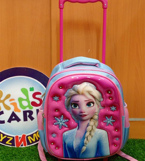 Frozen Elsa Themed School Trolley Bag For KG-1 KG-2 (13020N)
