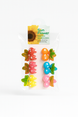 Fruit-Inspired Hair Clips – Colorful Mini Set with Leaves (6pcs)