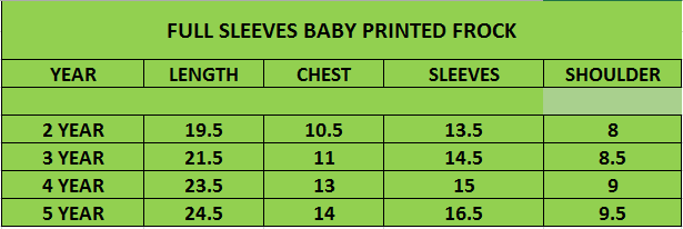 Full Sleeves Baby Printed Frocks - Mini Mommy - BNBPF-67-D2 - White