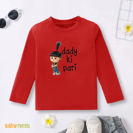 Full Sleeves T-shirt with Dady Ki Pari Print