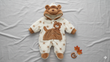 Adorable Plush Animal Baby Winter Romper