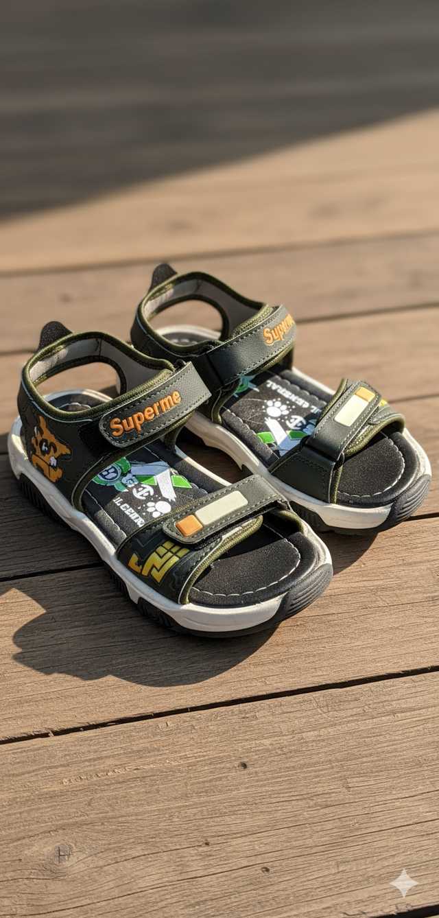 Kids Adjustable Strap Sandals Comfortable Outdoor Casual Wear
