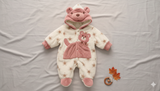 Adorable Plush Animal Baby Winter Romper