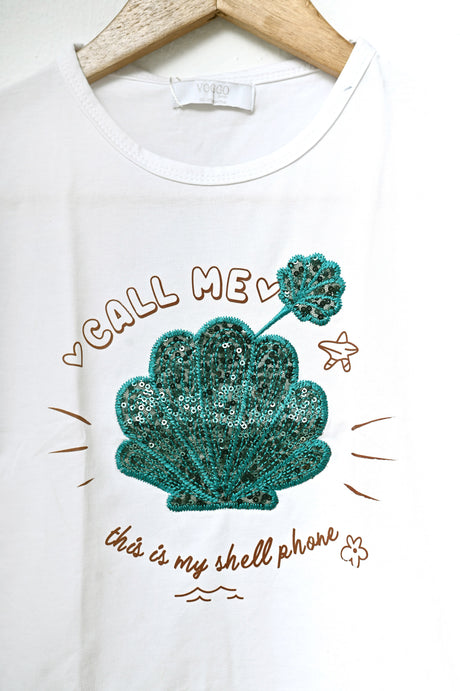 Drop Shoulder T-Shirt For Girls